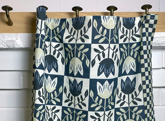 Folk Floral Tea Towel