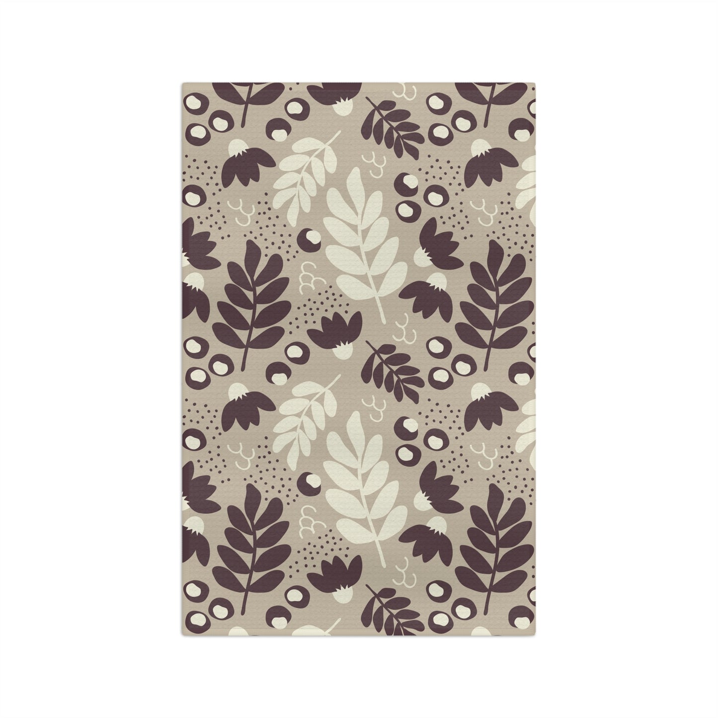 Olives and Leaves Tea Towel