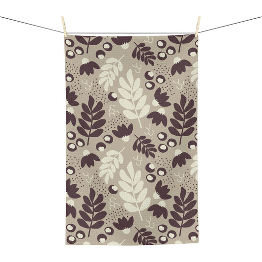 Olives and Leaves Tea Towel