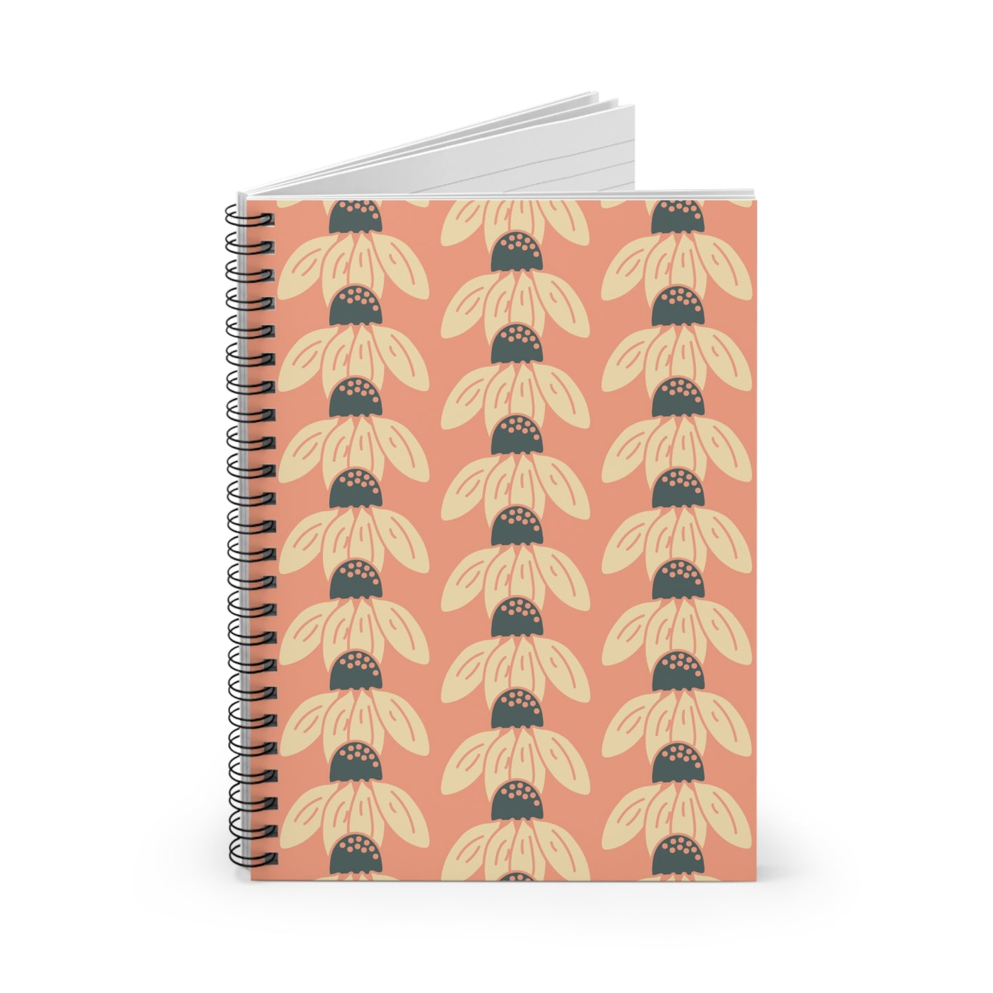 Rowed Coneflower Spiral Notebook