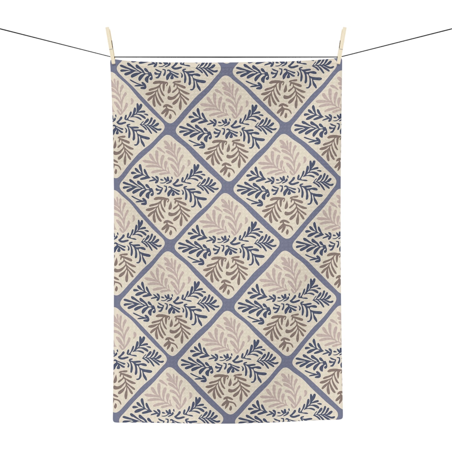 Blue Diamond Tea Towel