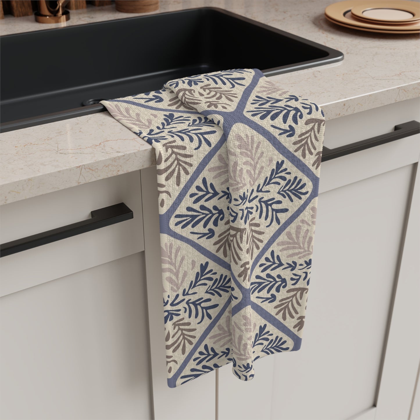 Blue Diamond Tea Towel