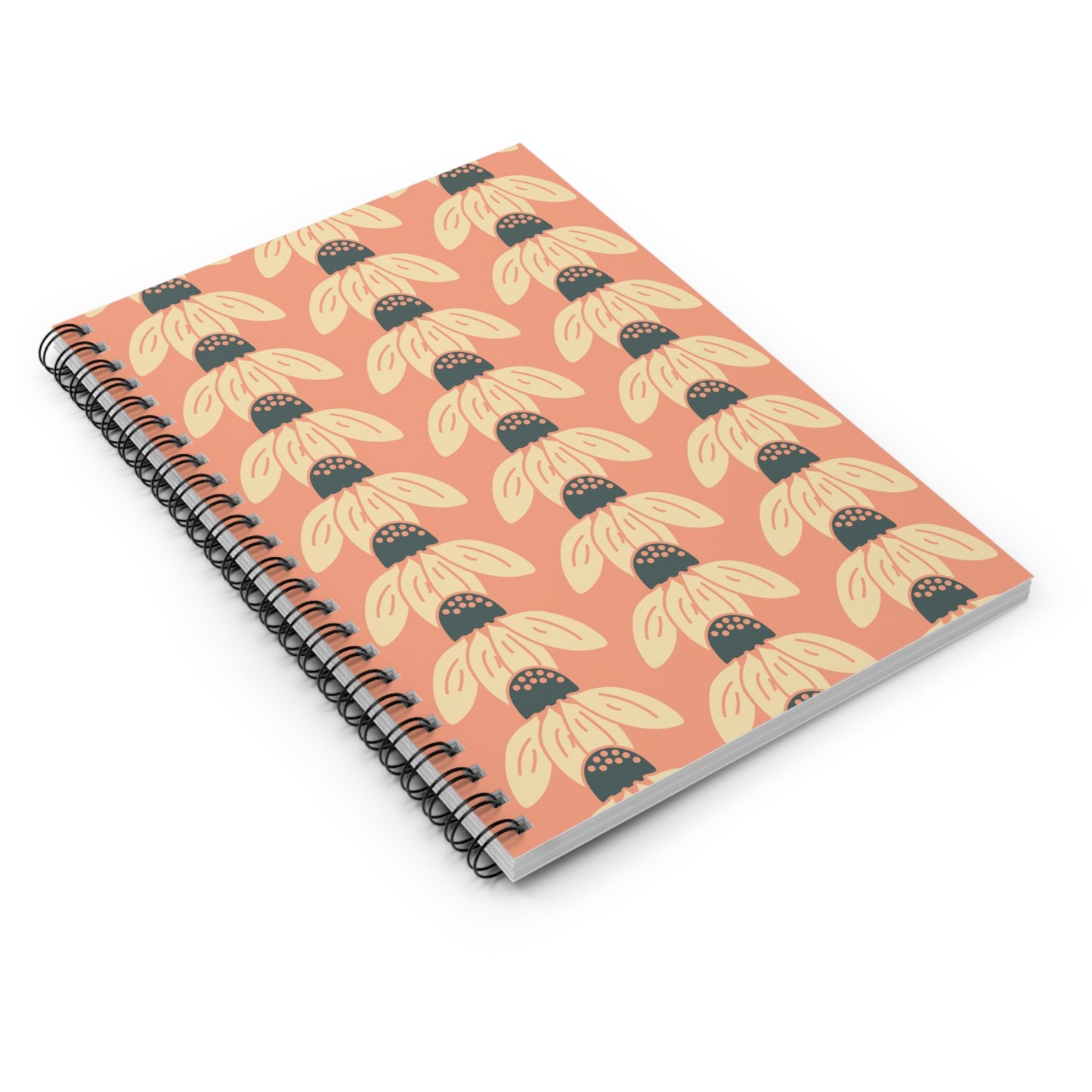 Rowed Coneflower Spiral Notebook