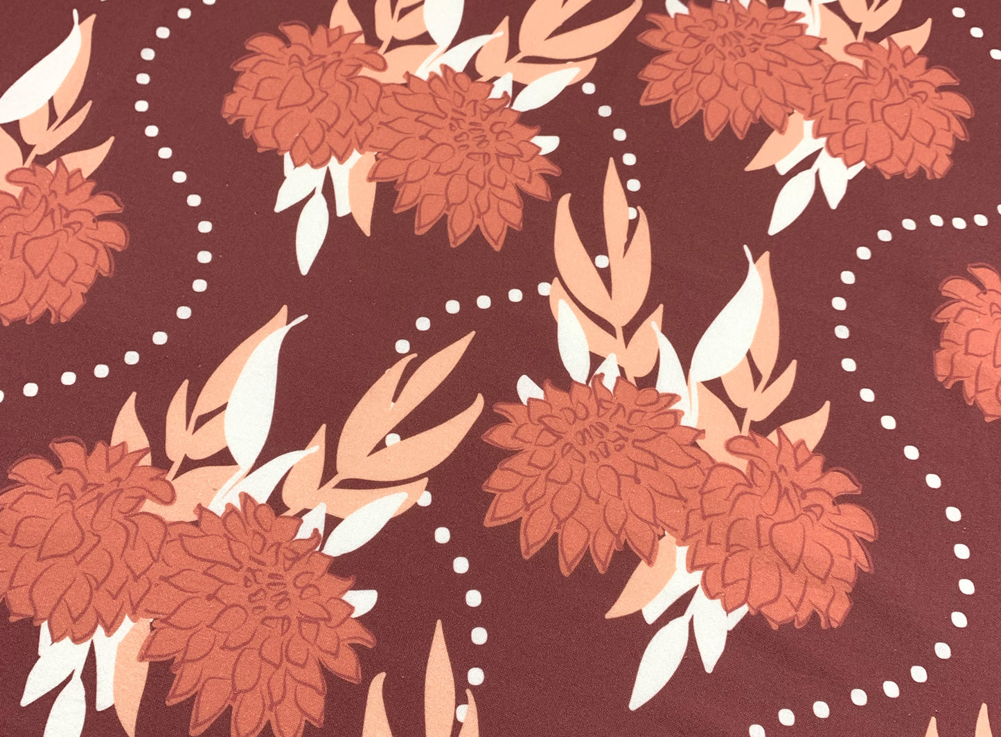 Trailing Dahlias Tea Towel