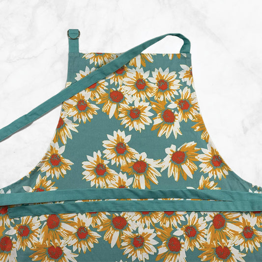 Daisies on Blue Apron