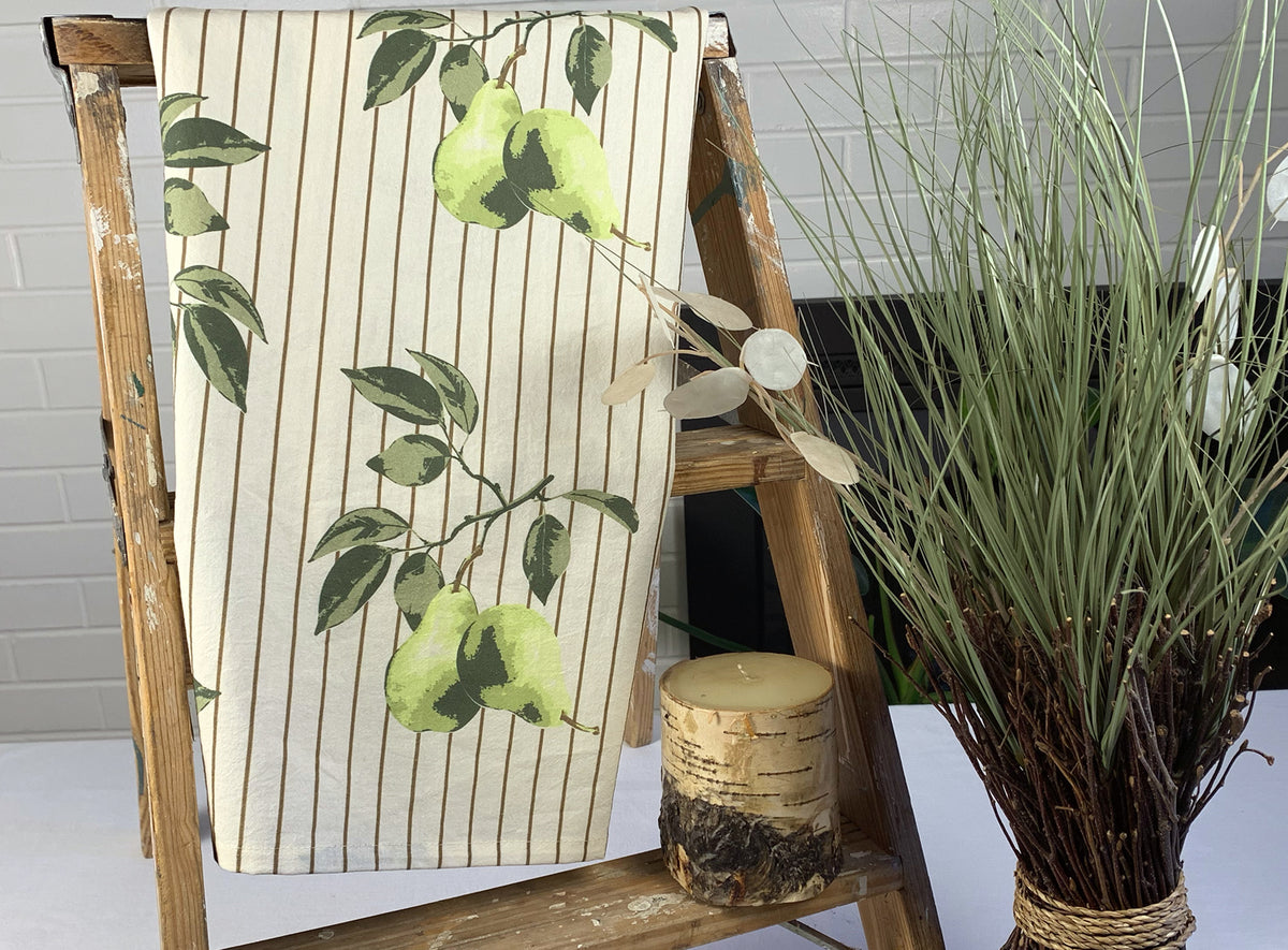 Orchard Stripe Tea Towel