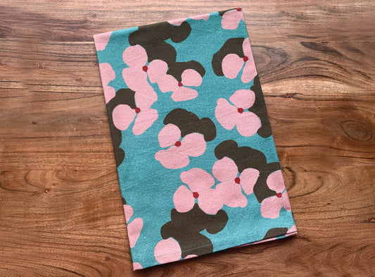 Pansies Tea Towel