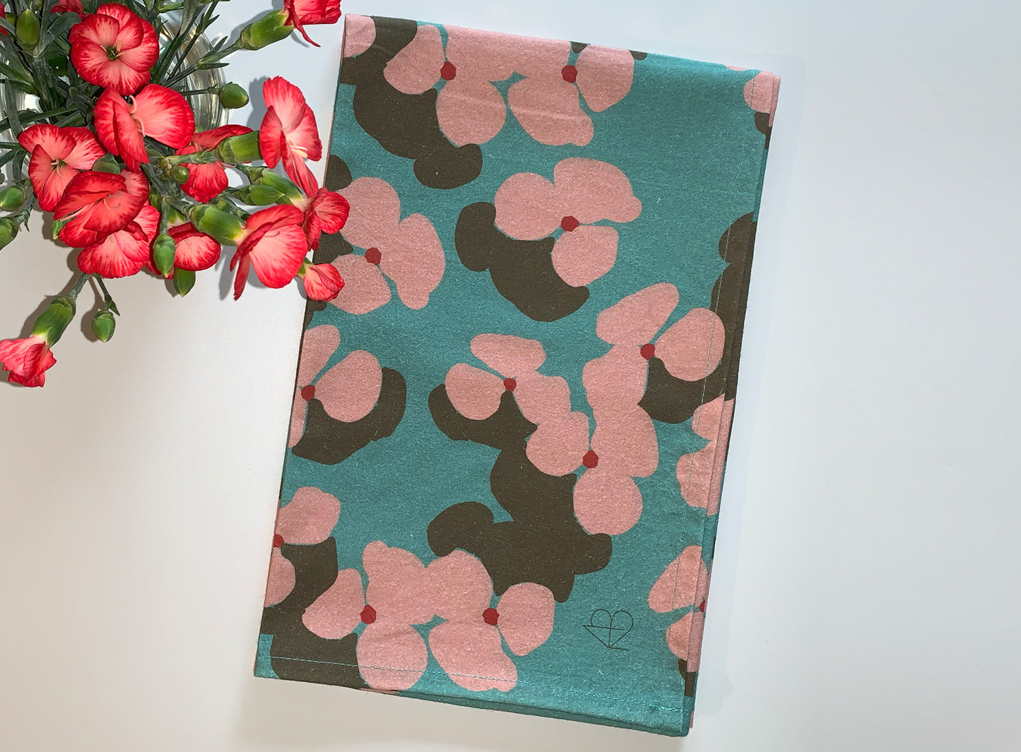 Pansies Tea Towel