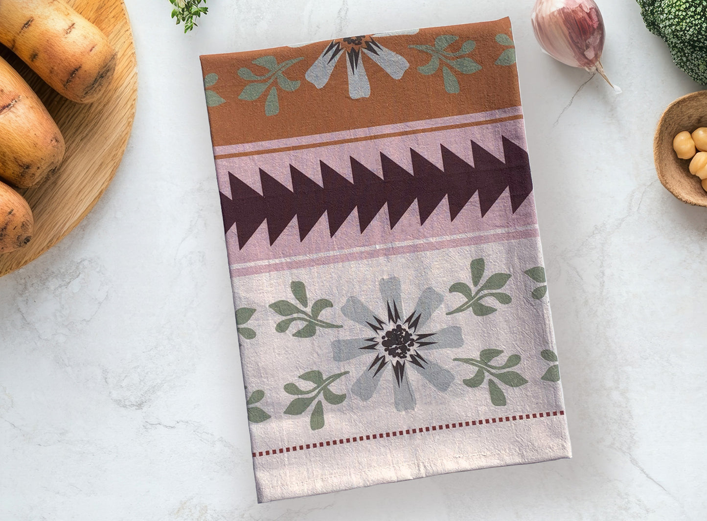 Floral Southwest Tea Towel