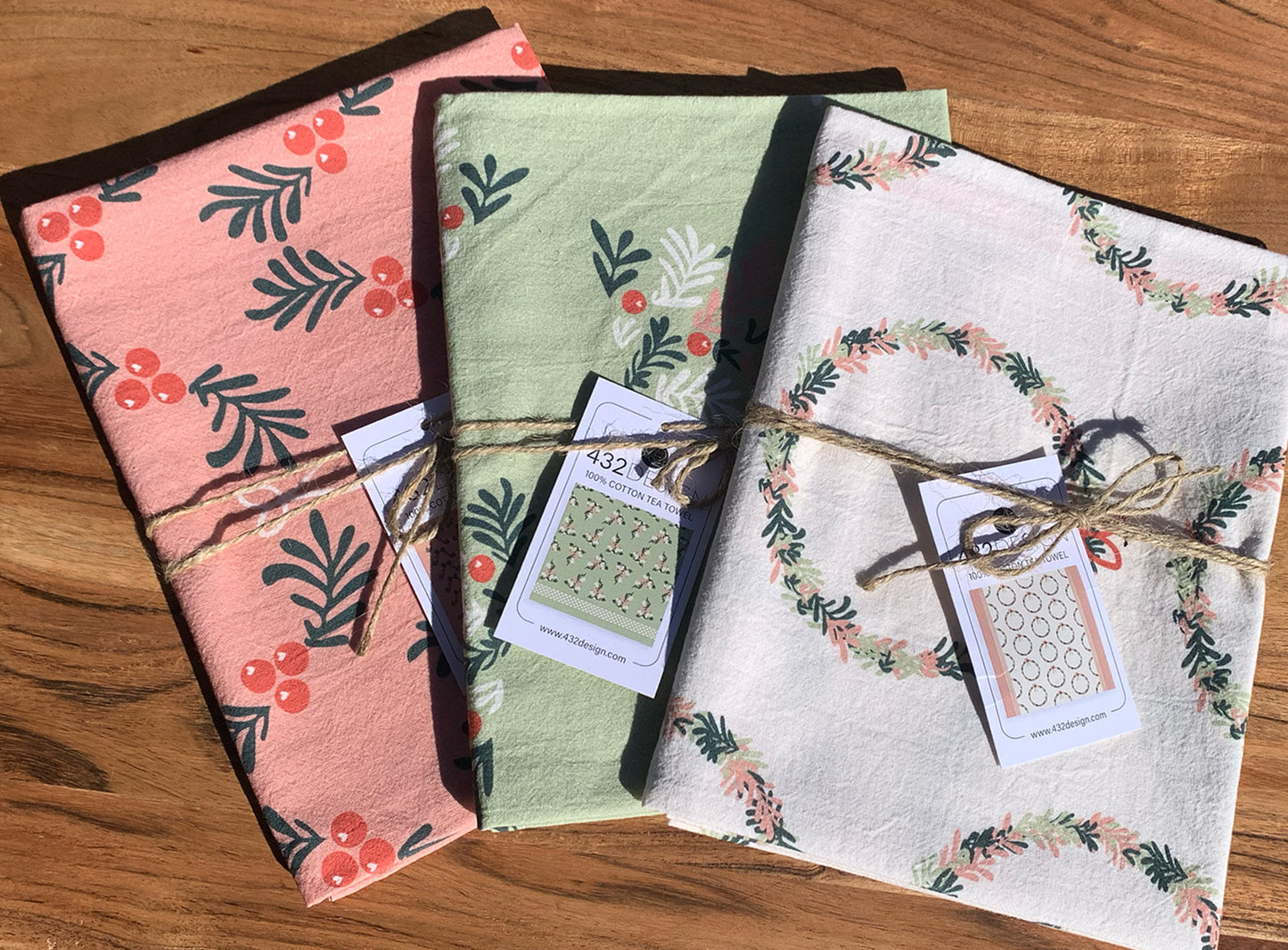 Holiday Trees on Green